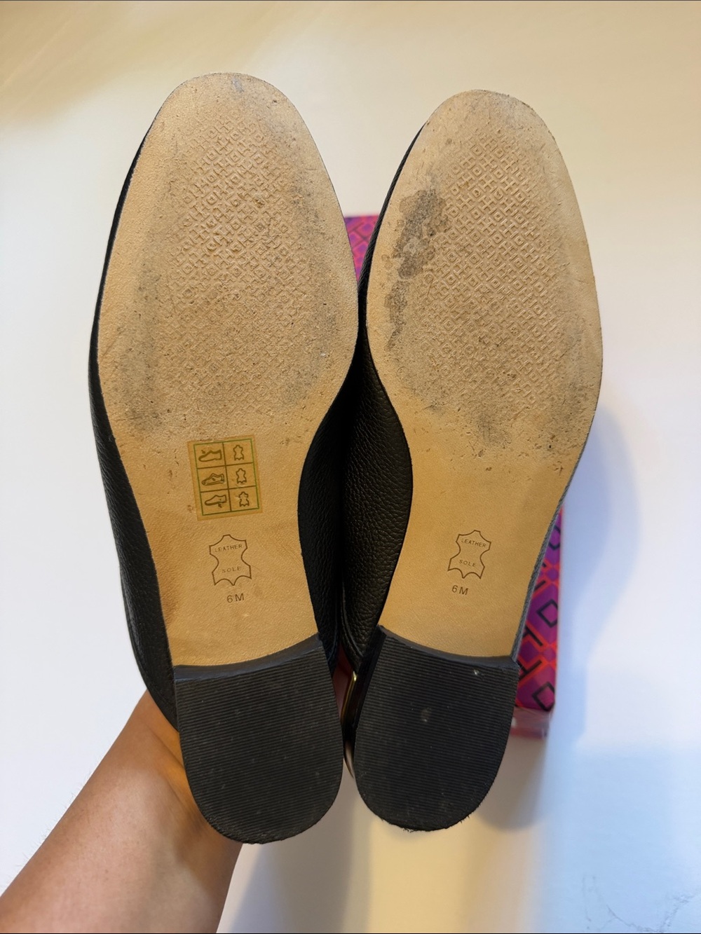 Tory Burch Jessa Backless Loafer Leather Black size 6 - Picture 8 of 12
